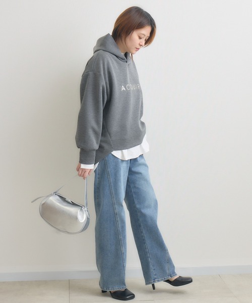 KATHARINE ROSS（キャサリンロス）の「【KATHARINE ROSS】シンプルロゴコクーンパーカー（パーカー・レディース・アイボリー/グレー/ネイビー/パープル・FREE）」の14枚目の写真