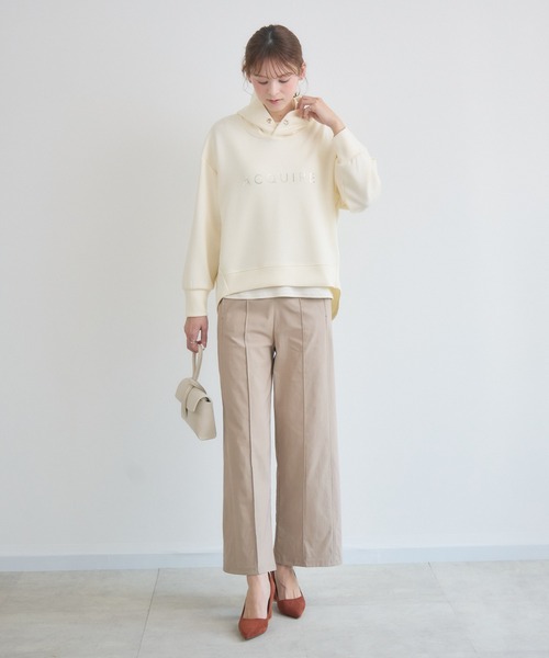 KATHARINE ROSS（キャサリンロス）の「【KATHARINE ROSS】シンプルロゴコクーンパーカー（パーカー・レディース・アイボリー/グレー/ネイビー/パープル・FREE）」の6枚目の写真