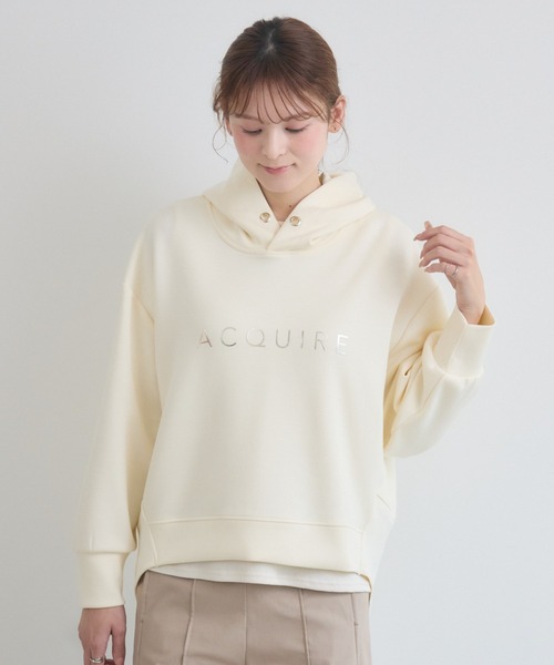 KATHARINE ROSS（キャサリンロス）の「【KATHARINE ROSS】シンプルロゴコクーンパーカー（パーカー・レディース・アイボリー/グレー/ネイビー/パープル・FREE）」の8枚目の写真