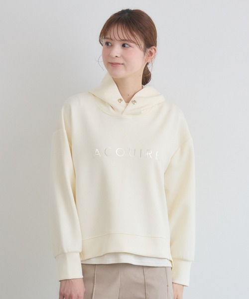 KATHARINE ROSS（キャサリンロス）の「【KATHARINE ROSS】シンプルロゴコクーンパーカー（パーカー・レディース・アイボリー/グレー/ネイビー/パープル・FREE）」の9枚目の写真