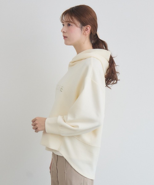 KATHARINE ROSS（キャサリンロス）の「【KATHARINE ROSS】シンプルロゴコクーンパーカー（パーカー・レディース・アイボリー/グレー/ネイビー/パープル・FREE）」の10枚目の写真