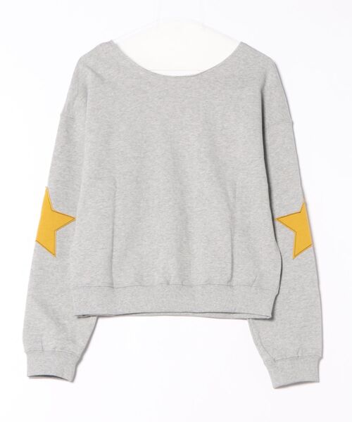 TINA:JOJUN(ティーナジョジュン)の「裏毛 オフショル Bloom More スウェット TINA:JOJUN(スウェット・レディース・杢グレー/ピンク・M)」の22枚目の写真