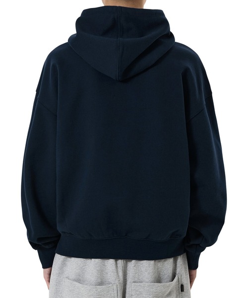 OY(オーワイ)の「『OY/オーワイ』A IDENTITY HOODIE ZIP UP/Aアイデンティティージップアップパーカー(パーカー・メンズ・ブラック/ネイビー・L/M)」の10枚目の写真