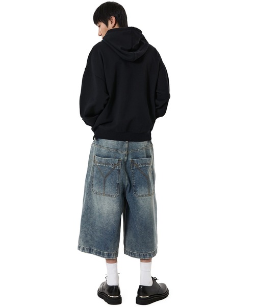 OY(オーワイ)の「『OY/オーワイ』A IDENTITY HOODIE ZIP UP/Aアイデンティティージップアップパーカー(パーカー・メンズ・ブラック/ネイビー・L/M)」の7枚目の写真
