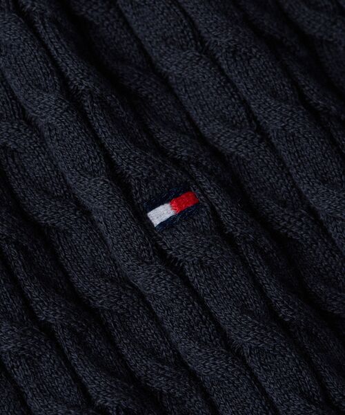 TOMMY HILFIGER（トミーヒルフィガー）の「ファインゲージケーブルロングスリーブカーディガン（ニット/セーター・レディース・ホワイト/マルチ・SMALL/MEDIUM/XX-SMALL/X-SMALL）」の10枚目の写真