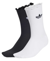 adidas（アディダス）の「adidas originals RUFFLE SOCKS 2 PAIRS（アディダスオリジナルス ラッフルソックス 2足組）（ソックス/靴下）」