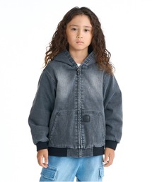 DC SHOES（ディーシーシューズ）の「DC SHOES キッズ 26 KD HOOD JACKET ストレッチデニム フーディジャケット アウター 【2026年春夏モデル】/ジップアップブルゾン（ブルゾン）」