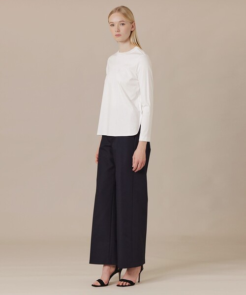 MACKINTOSH LONDON(マッキントッシュ ロンドン)の「コットンスムースロゴTシャツ(Tシャツ/カットソー・レディース・ブルー系その他2/オフホワイト/ベージュ・38/40)」の4枚目の写真