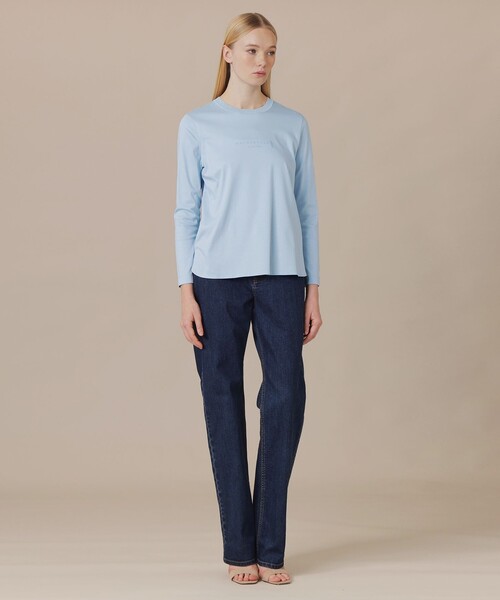 MACKINTOSH LONDON(マッキントッシュ ロンドン)の「コットンスムースロゴTシャツ(Tシャツ/カットソー・レディース・ブルー系その他2/オフホワイト/ベージュ・38/40)」の5枚目の写真