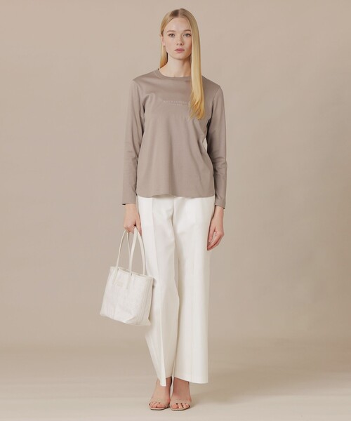 MACKINTOSH LONDON(マッキントッシュ ロンドン)の「コットンスムースロゴTシャツ(Tシャツ/カットソー・レディース・ブルー系その他2/オフホワイト/ベージュ・38/40)」の6枚目の写真