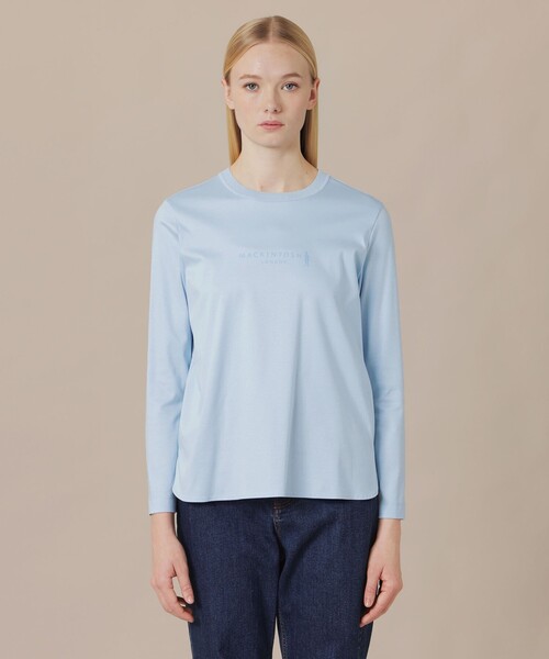 MACKINTOSH LONDON(マッキントッシュ ロンドン)の「コットンスムースロゴTシャツ(Tシャツ/カットソー・レディース・ブルー系その他2/オフホワイト/ベージュ・38/40)」の7枚目の写真
