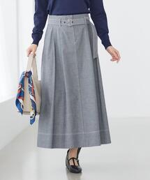 Reflect（リフレクト）の「ダンガリータックフレアスカート（スカート）」