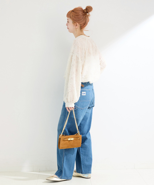 B.C STOCK（ベーセーストック）の「《追加9》手洗い可 / パフスリーブジャガードブラウス（シャツ/ブラウス・レディース・ブラック/アイボリー・FREE）」の13枚目の写真