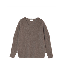 Ribbed V-Neck Knitwear (5colors)