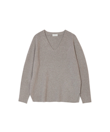 Ribbed V-Neck Knitwear (5colors)