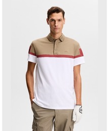 【J.LINDEBERG/GOLF】 半袖ポロシャツ パネル柄 Emil Polo