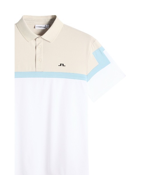J.LINDEBERG（ジェイリンドバーグ）の「【J.LINDEBERG/GOLF】 半袖ポロシャツ パネル柄 Emil Polo（ポロシャツ・メンズ・ブラウン/ブラック/ブルー/ホワイト・46/44/48）」の5枚目の写真