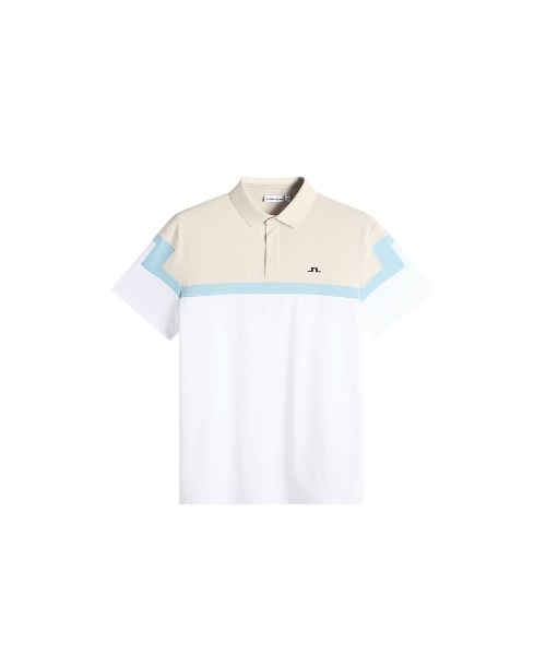 J.LINDEBERG（ジェイリンドバーグ）の「【J.LINDEBERG/GOLF】 半袖ポロシャツ パネル柄 Emil Polo（ポロシャツ・メンズ・ブラウン/ブラック/ブルー/ホワイト・46/44/48）」の6枚目の写真