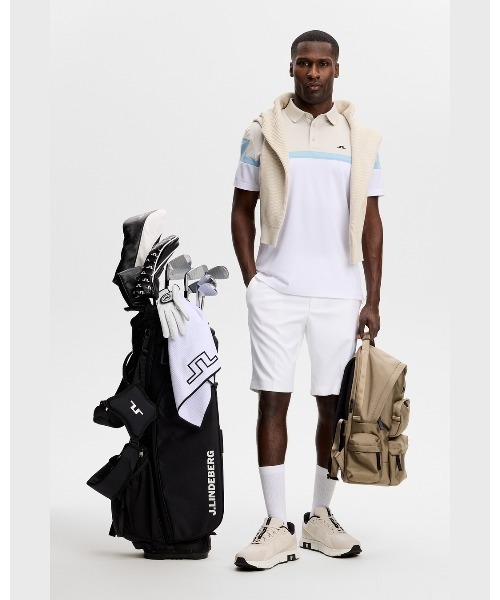 J.LINDEBERG（ジェイリンドバーグ）の「【J.LINDEBERG/GOLF】 半袖ポロシャツ パネル柄 Emil Polo（ポロシャツ・メンズ・ブラウン/ブラック/ブルー/ホワイト・46/44/48）」の11枚目の写真