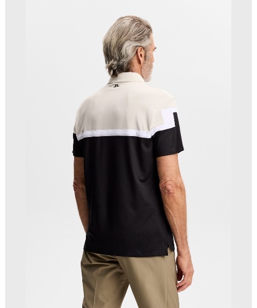J.LINDEBERG（ジェイリンドバーグ）の「【J.LINDEBERG/GOLF】 半袖ポロシャツ パネル柄 Emil Polo（ポロシャツ・メンズ・ブラウン/ブラック/ブルー/ホワイト・46/44/48）」の14枚目の写真