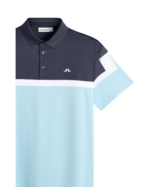 J.LINDEBERG（ジェイリンドバーグ）の「【J.LINDEBERG/GOLF】 半袖ポロシャツ パネル柄 Emil Polo（ポロシャツ・メンズ・ブラウン/ブラック/ブルー/ホワイト・46/44/48）」の18枚目の写真