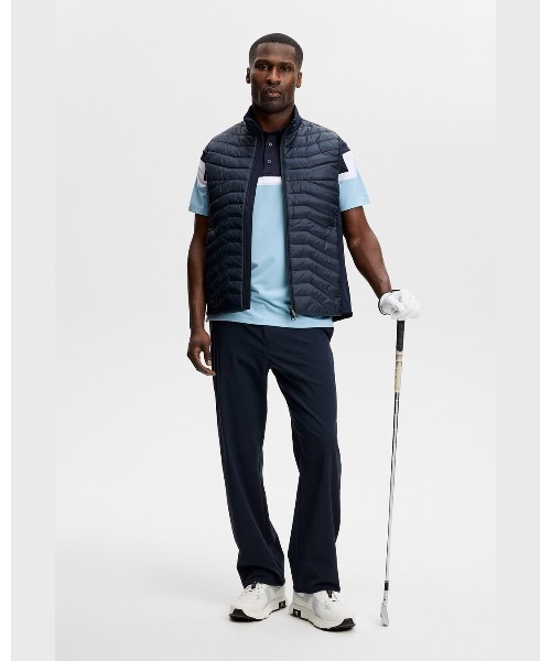 J.LINDEBERG（ジェイリンドバーグ）の「【J.LINDEBERG/GOLF】 半袖ポロシャツ パネル柄 Emil Polo（ポロシャツ・メンズ・ブラウン/ブラック/ブルー/ホワイト・46/44/48）」の21枚目の写真