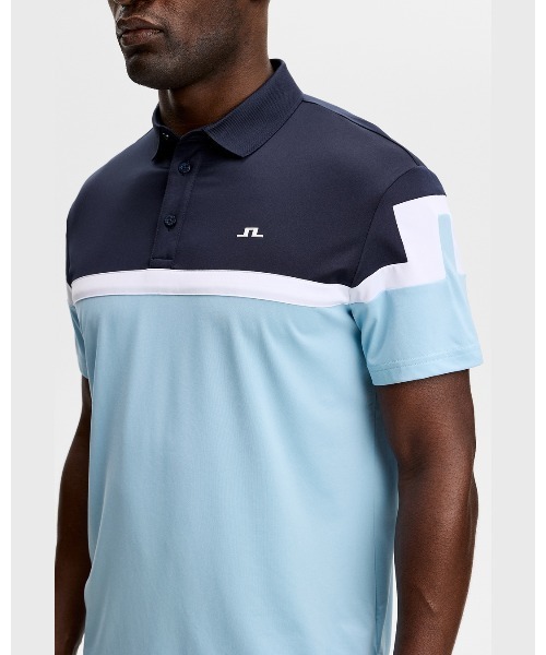 J.LINDEBERG（ジェイリンドバーグ）の「【J.LINDEBERG/GOLF】 半袖ポロシャツ パネル柄 Emil Polo（ポロシャツ・メンズ・ブラウン/ブラック/ブルー/ホワイト・46/44/48）」の22枚目の写真