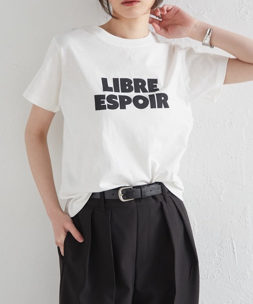 RANAN(ラナン)の「汗ジミ防止ロゴプリントT(Tシャツ/カットソー・レディース・グレー/ブラック/ホワイト/ブラウン・LL/M/L)」の6枚目の写真