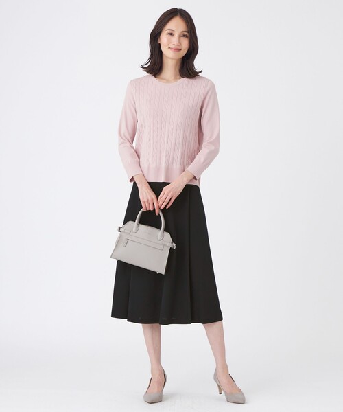 TRANS WORK(トランスワーク)の「【L】【ウォッシャブル】アンサンブルニットプルオーバー(ニット/セーター・レディース・ブルー/ネイビー/ピンク系その他2・44/46)」の12枚目の写真