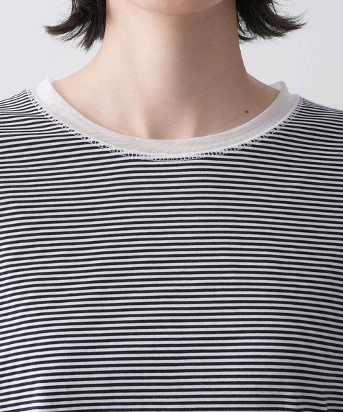 Dessin(デッサン)の「【洗える】シアーチュールポイントカットソー(Tシャツ/カットソー・レディース・ネイビー系2/ホワイト系/ライトグレー系2・02/01)」の19枚目の写真