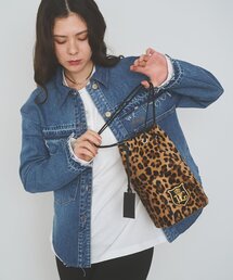 marco masi | 【MARCO MASI】ヘアレザーワッペン巾着(ショルダーバッグ)