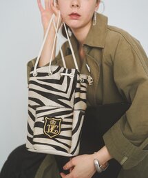 marco masi | 【MARCO MASI】ヘアレザーワッペン巾着(ショルダーバッグ)