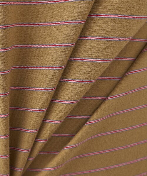 Whim Gazette（ウィムガゼット）の「【GEMINI】バックシャンボーダーカットソー（Tシャツ/カットソー・レディース・ベージュ/ブラウン・FREE）」の4枚目の写真