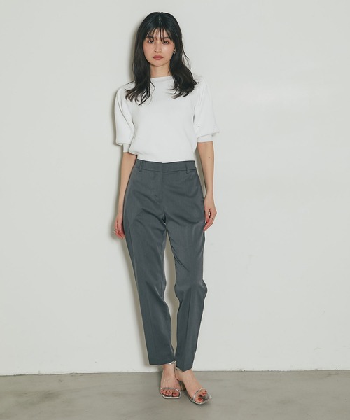 &. NOSTALGIA（アンドドットノスタルジア）の「【セットアップ対応】テーパードパンツ（その他パンツ・レディース・ブラック/グレー/ネイビー・M）」の5枚目の写真