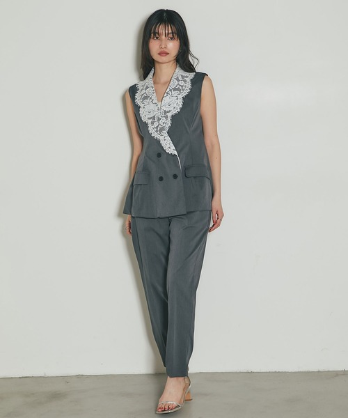 &. NOSTALGIA（アンドドットノスタルジア）の「【セットアップ対応】テーパードパンツ（その他パンツ・レディース・ブラック/グレー/ネイビー・M）」の8枚目の写真