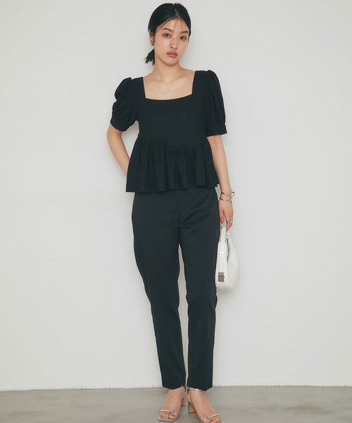 &. NOSTALGIA（アンドドットノスタルジア）の「【セットアップ対応】テーパードパンツ（その他パンツ・レディース・ブラック/グレー/ネイビー・M）」の15枚目の写真