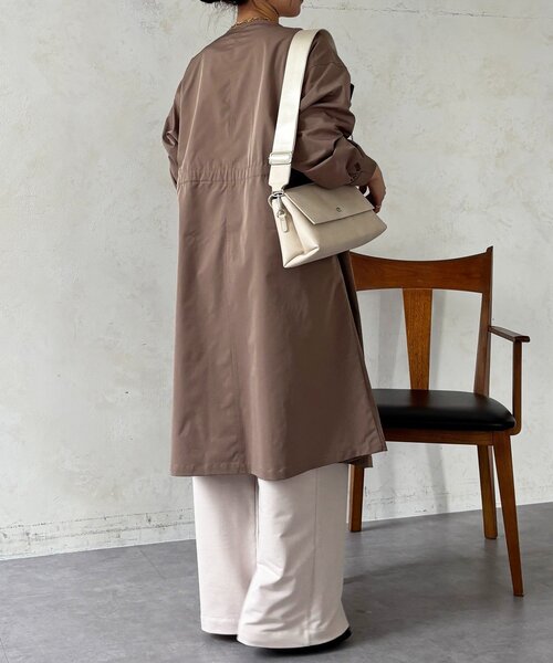 un dix cors（アンディコール）の「ノーカラードロストコート（その他アウター・レディース・カーキ/モカ/ネイビー・FREE）」の8枚目の写真
