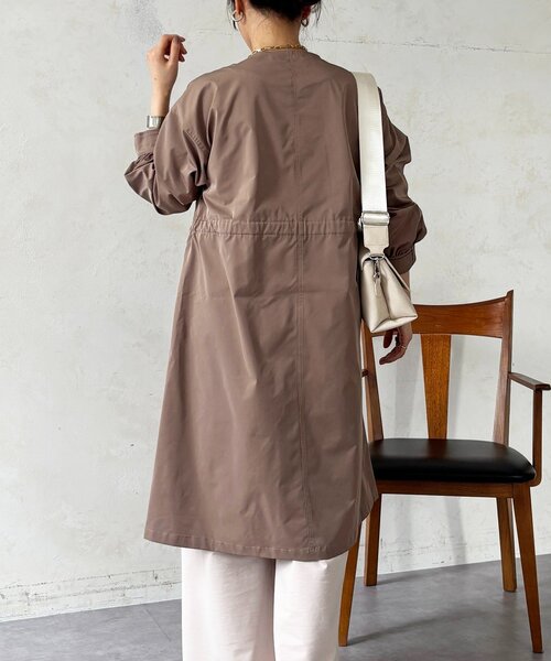 un dix cors（アンディコール）の「ノーカラードロストコート（その他アウター・レディース・カーキ/モカ/ネイビー・FREE）」の12枚目の写真