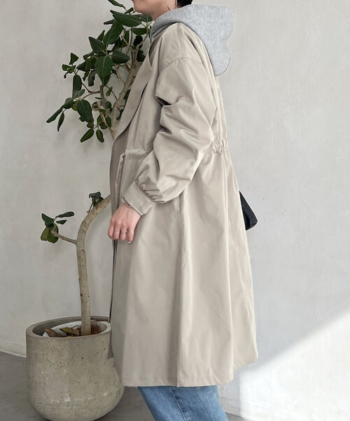 un dix cors（アンディコール）の「ノーカラードロストコート（その他アウター・レディース・カーキ/モカ/ネイビー・FREE）」の17枚目の写真
