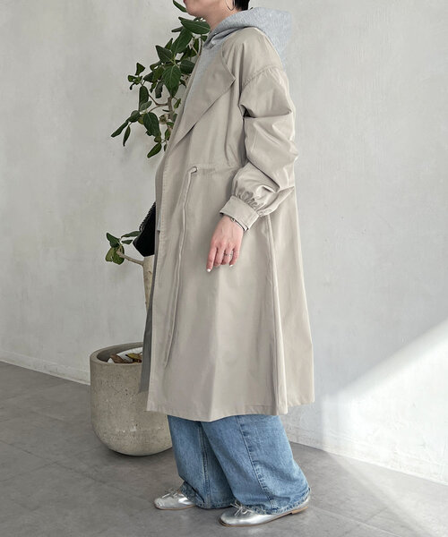 un dix cors（アンディコール）の「ノーカラードロストコート（その他アウター・レディース・カーキ/モカ/ネイビー・FREE）」の21枚目の写真