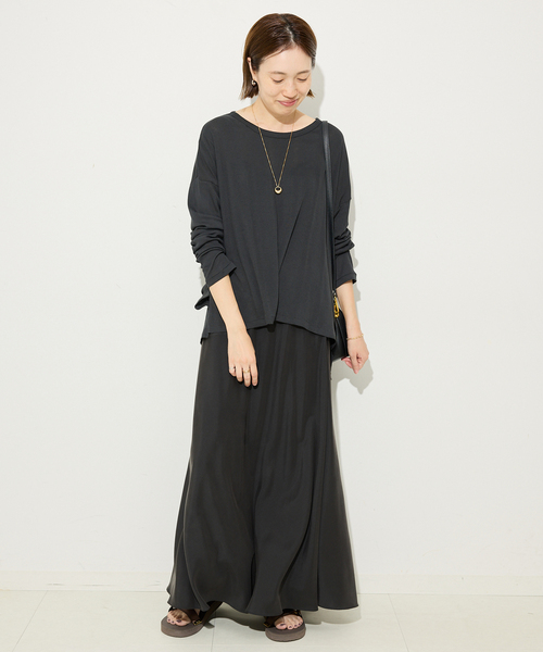 MILLER（ミラー）の「《追加2》miller/ミラー SLOBE別注 シアードルマンロンTEE（Tシャツ/カットソー・レディース・ピンク/ホワイト/ブラック/ネイビー・FREE）」の10枚目の写真