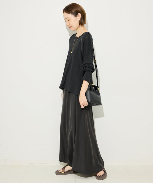 MILLER（ミラー）の「《追加2》miller/ミラー SLOBE別注 シアードルマンロンTEE（Tシャツ/カットソー・レディース・ピンク/ホワイト/ブラック/ネイビー・FREE）」の11枚目の写真