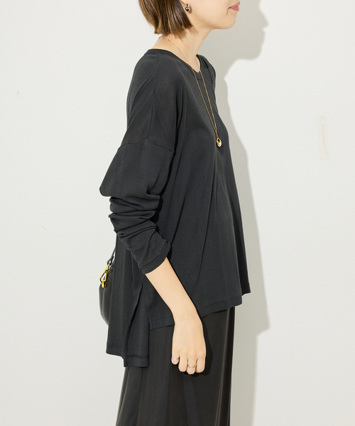 MILLER（ミラー）の「《追加2》miller/ミラー SLOBE別注 シアードルマンロンTEE（Tシャツ/カットソー・レディース・ピンク/ホワイト/ブラック/ネイビー・FREE）」の14枚目の写真