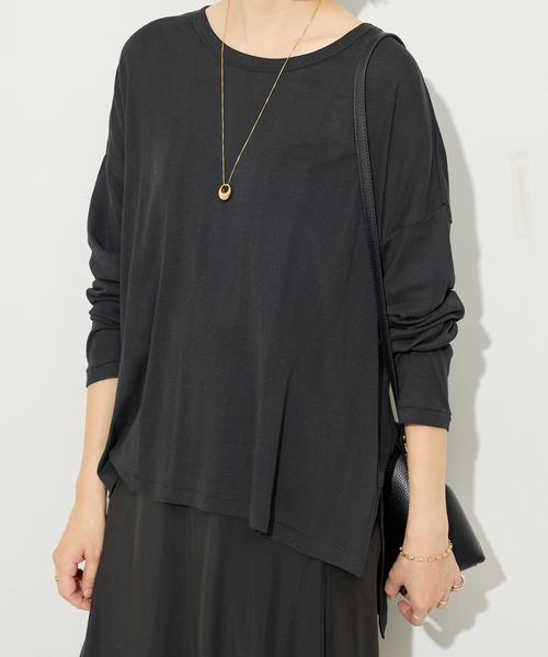 MILLER（ミラー）の「《追加2》miller/ミラー SLOBE別注 シアードルマンロンTEE（Tシャツ/カットソー・レディース・ピンク/ホワイト/ブラック/ネイビー・FREE）」の16枚目の写真