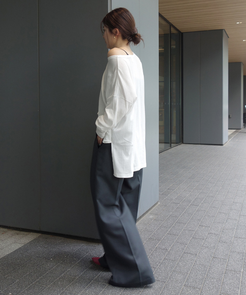 MILLER（ミラー）の「《追加2》miller/ミラー SLOBE別注 シアードルマンロンTEE（Tシャツ/カットソー・レディース・ピンク/ホワイト/ブラック/ネイビー・FREE）」の19枚目の写真