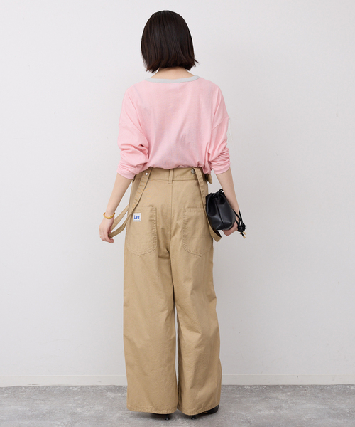 MILLER（ミラー）の「《追加2》miller/ミラー SLOBE別注 シアードルマンロンTEE（Tシャツ/カットソー・レディース・ピンク/ホワイト/ブラック/ネイビー・FREE）」の5枚目の写真