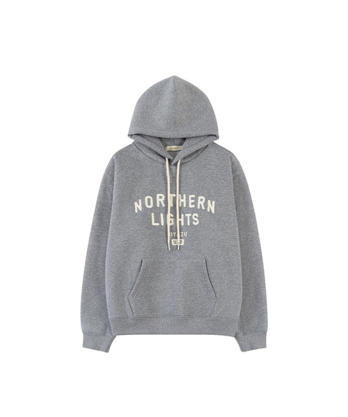 SITP5251 NORTHERN LIGHTS 起毛 フードパーカー_メランジェグレー