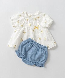 BRANSHES | 【おそろい】花刺しゅうトップス＆ブルマセット(その他ベビー用品)