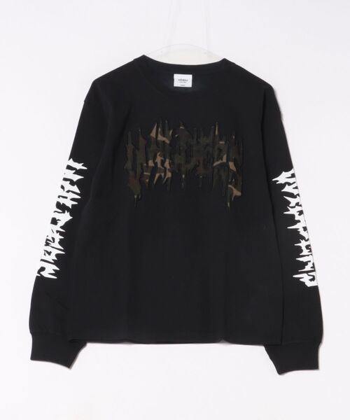 8(eight)(エイト)の「袖プリント ロゴロンT(Tシャツ/カットソー・メンズ・ブラック/ブラック系その他/ホワイト・LARGE/MEDIUM)」の3枚目の写真