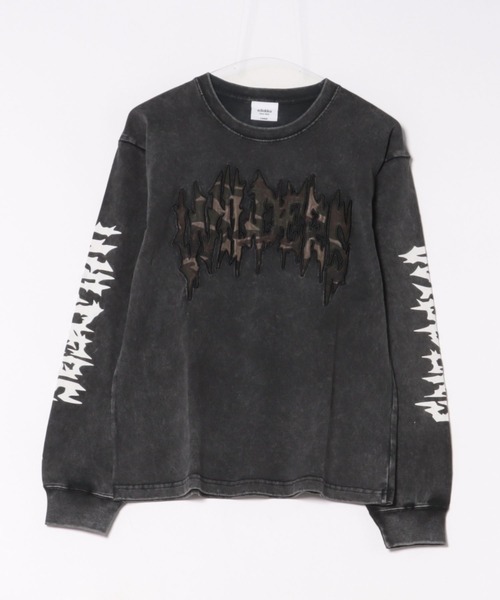 8(eight)(エイト)の「袖プリント ロゴロンT(Tシャツ/カットソー・メンズ・ブラック/ブラック系その他/ホワイト・LARGE/MEDIUM)」の2枚目の写真